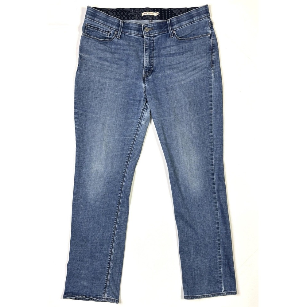 Levis 525 Jeans Women's 16 Perfect Waist Straight Blue Denim Waterless
